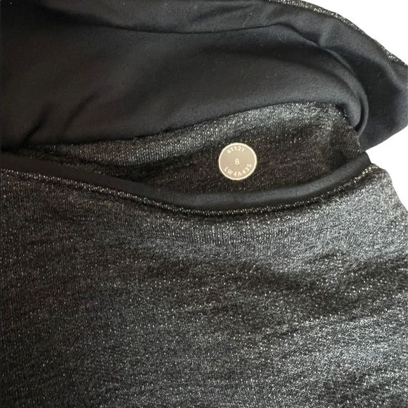 LULULEMON Charcoal Mid Weight Open Jersey Lined Toe Athletic Cardigan 8 - Picture 7 of 8